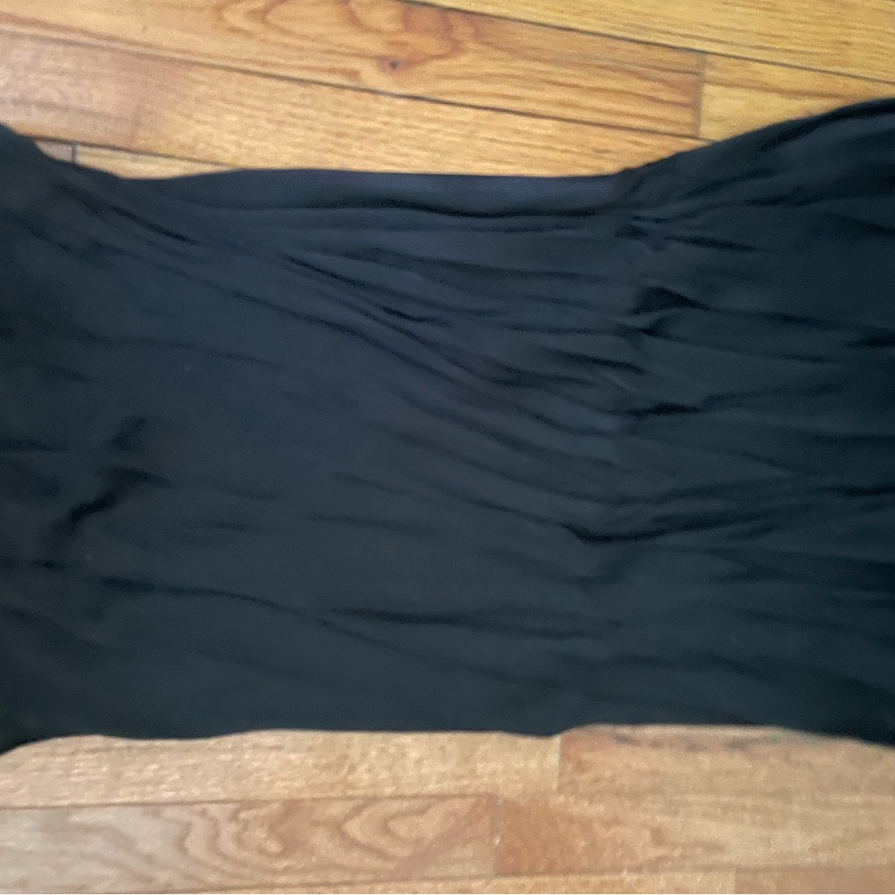 Anthropologie Black Strapless Dress